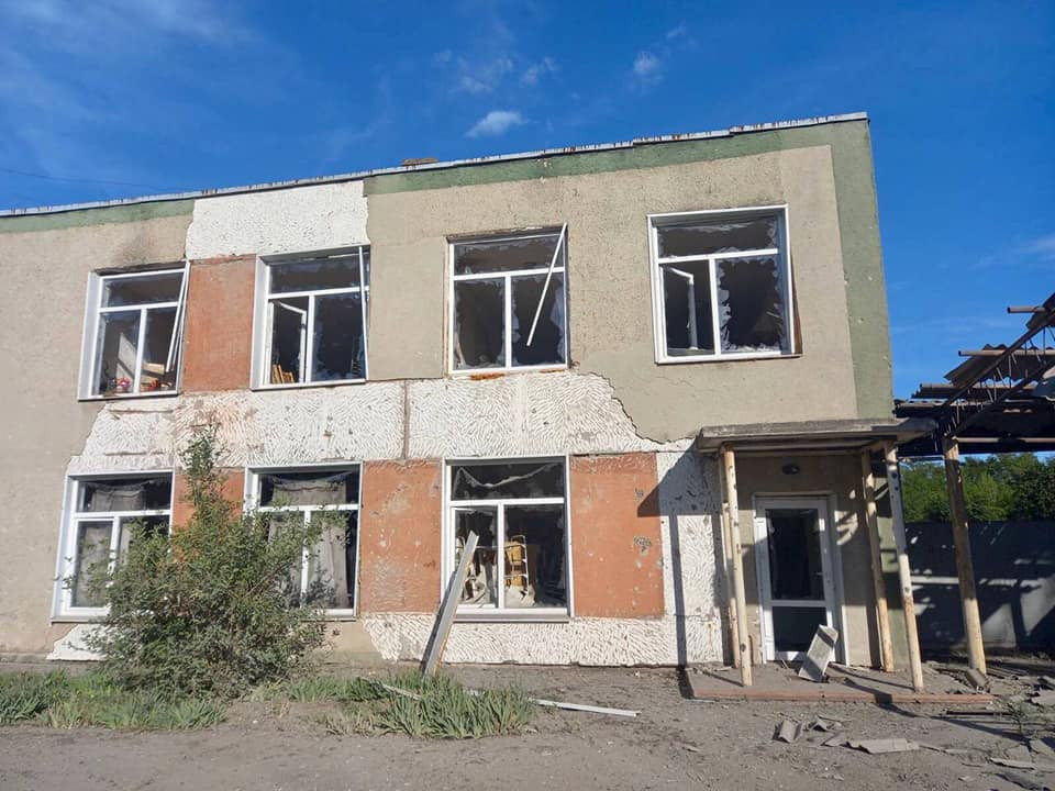 The Russians fired on a kindergarten in Stepnogorsk and wounded a man