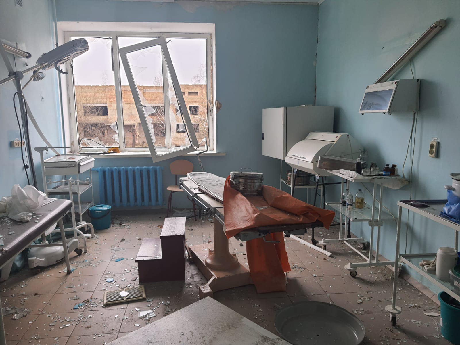 The occupiers completely destroyed 105 health care facilities